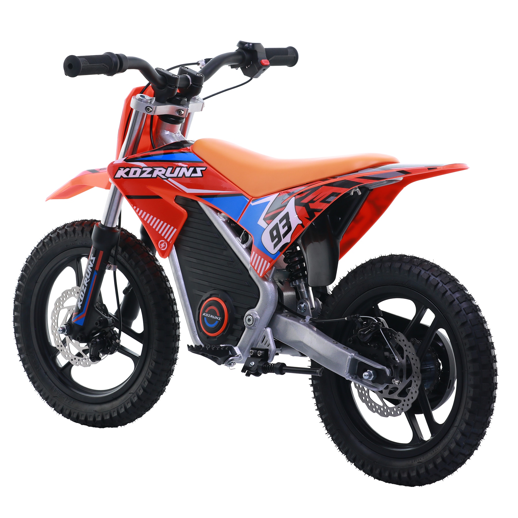 MX-E350 - Motocross Bike For Aged 4-8, 350W Internal Transmission Chassis, 18km/h, RGB Support, Front And Rear Shock Springs, Mechanical Disc Brakes_voghion.com